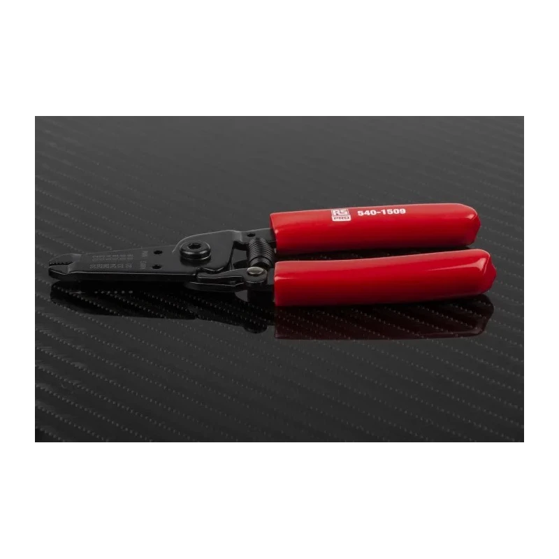 RS PRO Solid Ergonomic Soft Grip Wire Stripper 0.2 to 0.8 mm Stripping Range 155mm Overall Length 540-1509