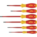 Wiha Insulated Phillips and Slotted Screwdriver Set, 6-Piece 35389