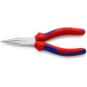 Knipex Long Nose Plier Pointed Vanadium Electric Steel Chrome Finish 160mm Overall with 50mm Jaw 25 05 160