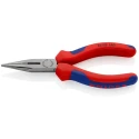Knipex Long Nose Plier Pointed 140mm Overall Length, 42mm Jaw Length, Plastic Coated Handle 25 02 140