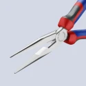Knipex Long Nose Plier, Stork Beak, Comfort Grip, Vanadium Electric Steel, Chrome Finish, 200mm Length, 73mm Jaw 26 15 200