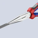 Knipex Long Nose Plier, Stork Beak, Comfort Grip, Vanadium Electric Steel, Chrome Finish, 200mm Length, 73mm Jaw 26 15 200