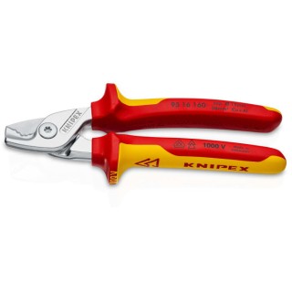 Knipex VDE 1000V Approved Twin Cutting Edge Cable Cutter 160mm 15mm Cutting Capacity 95 16 160