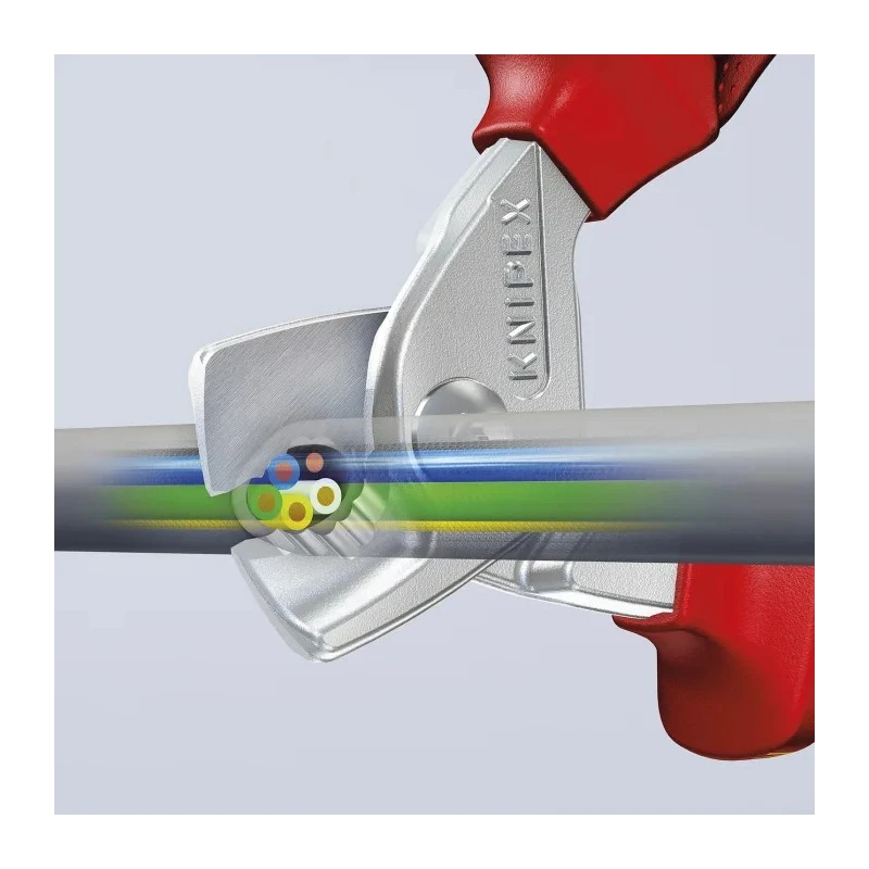 Knipex VDE 1000V Approved Twin Cutting Edge Cable Cutter 160mm 15mm Cutting Capacity 95 16 160