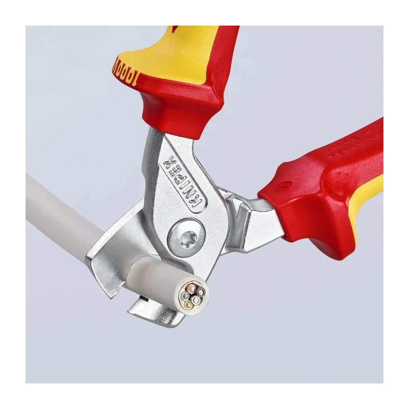 Knipex VDE 1000V Approved Twin Cutting Edge Cable Cutter 160mm 15mm Cutting Capacity 95 16 160
