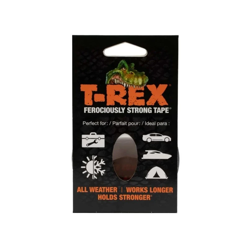 T-REX Cloth Tape 25mm Width x 9.14m Length Grey Backing Cloth Natural Rubber Adhesive, Thickness 1.49mm, Tensile 241330