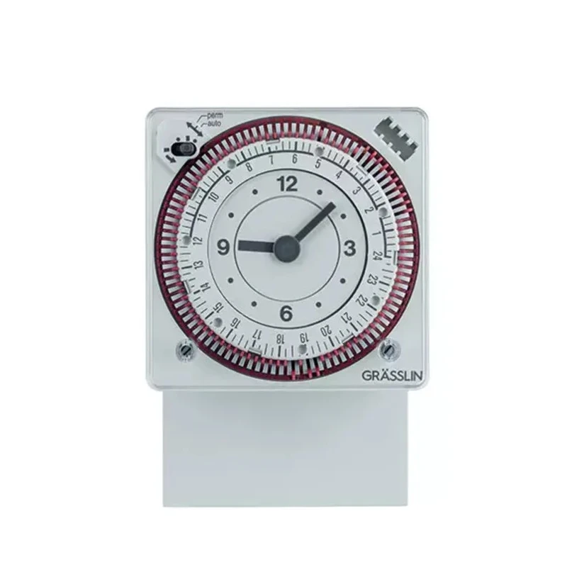 Grasslin Analogue DIN Rail Time Switch 230V AC 1 Channel 15min Segment Length 02.80.0001.1