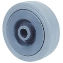 Guitel Hervieu Polypropylene Trolley Wheel with Thermoplastic Rubber Tread, Grey, Load Capacity 30kg, Model 380113