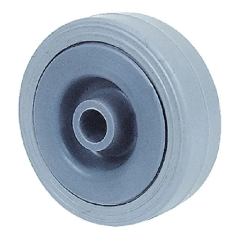 Guitel Hervieu Polypropylene Trolley Wheel with Thermoplastic Rubber Tread, Grey, Load Capacity 30kg, Model 380113