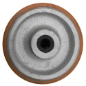 Guitel Hervieu Cast Iron Yellow and Grey Trolley Wheel 100mm Diameter 29mm Width 12mm Bore Roller Bearing Load 23-412-100R12