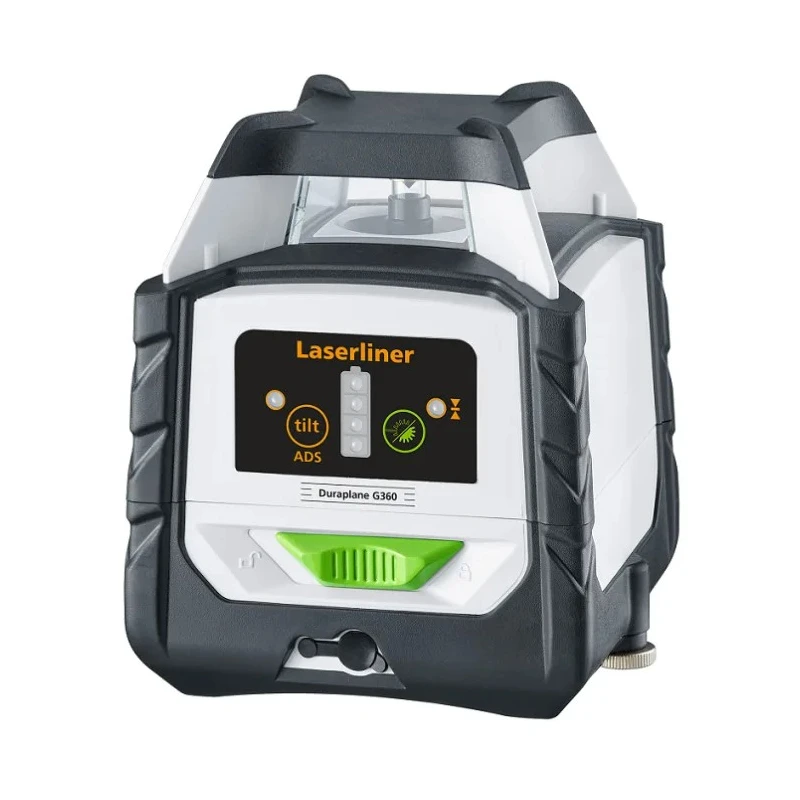 Laserliner Robust Horizontal 360° Green Laser Level 515 nm with Automatic Self Levelling IP54 60 m Working Range 052.555A