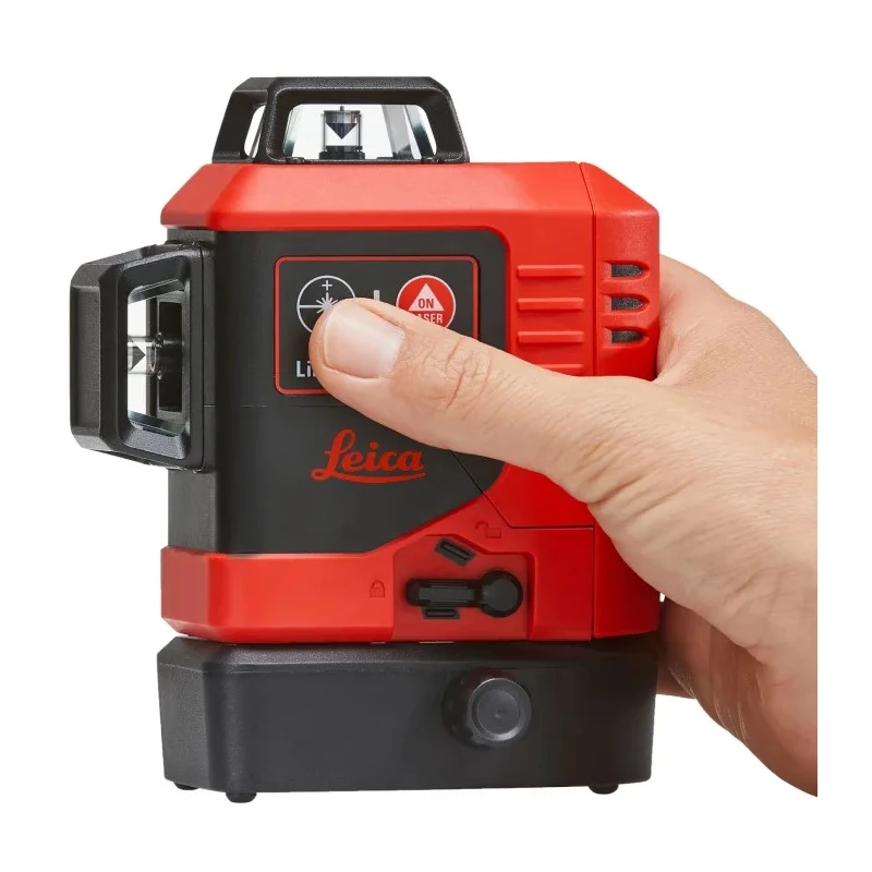 Leica L6R 635 nm Red Laser Level 25 m Working Range Pendulum Self-Leveling IP54 781g 912969