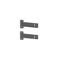 APC Mounting Bracket for Server Rack, Mild Steel, 152 mm Height 75 mm Length 262 mm Width ER7BTM04