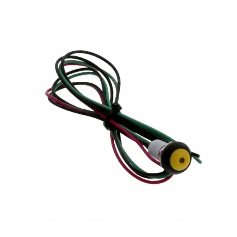 TE Connectivity PB6 Series Illuminated Push Button Switch On-Off Panel Mount 1 NO Yellow LED IP68 PB6B2FM5M1CAL05S500