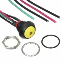 TE Connectivity PB6 Series Illuminated Push Button Switch On-Off Panel Mount 1 NO Yellow LED IP68 PB6B2FM5M1CAL05Y500