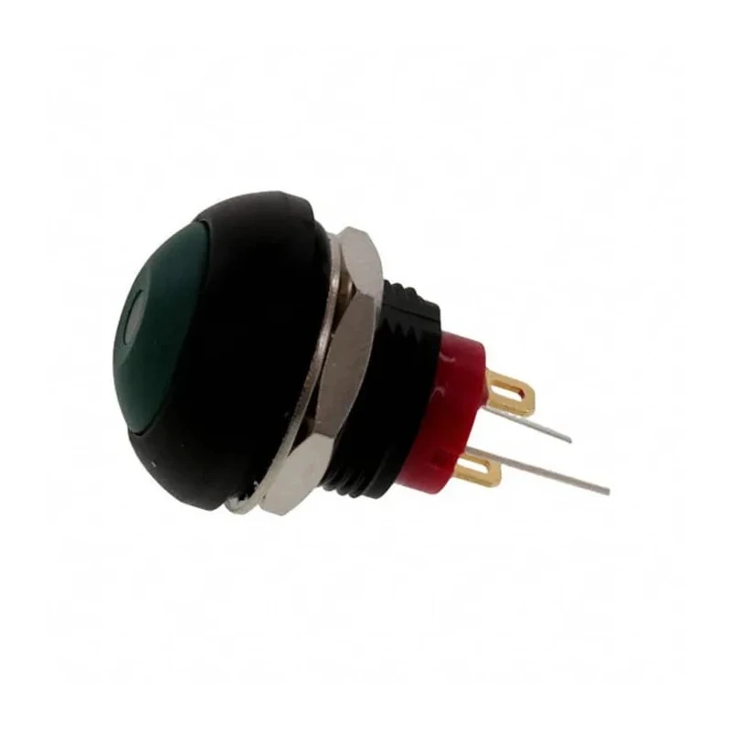 TE Connectivity PB6 Series Illuminated Push Button Switch, On-Off, Panel Mount, 1 NO Contact, Green LED, IP68 PB6B2FM6M1CAL06
