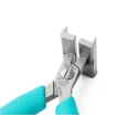 Erem 1-Piece Electronic Pliers Crosshatch Knurled 4.7in Overall, 8mm Jaw ESD Safe 505BG