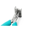 Erem 1-Piece Electronic Pliers Crosshatch Knurled 4.7in Overall, 8mm Jaw ESD Safe 505BG