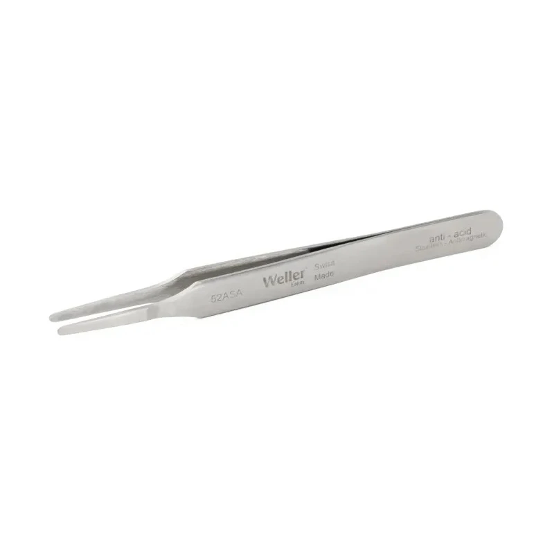 Erem Stainless Steel Rounded ESD Safe Tweezer 4.7in 52ASA