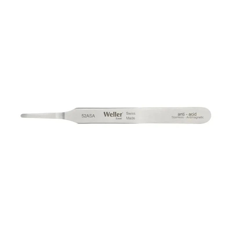 Erem Stainless Steel Rounded ESD Safe Tweezer 4.7in 52ASA