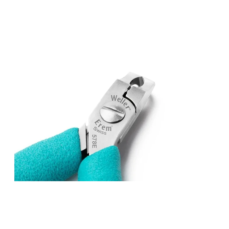 Erem Tip Cutter 578E ESD Flush Safe Tip Cutter, Jaw Width 11mm, Overall Length 110mm, 60° Head Angle 578E