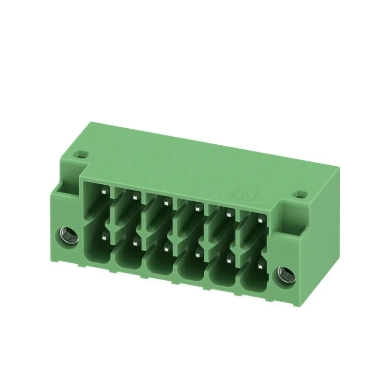 Phoenix Contact DMC Series Pluggable Terminal Block, 6-Contact, 3.5 mm Pitch, 2 Row, 160V, 8A Current, Male Connector 1053869