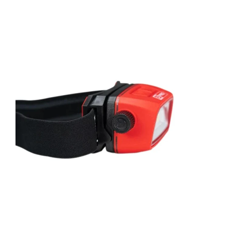 RS PRO LED Sensor Head Torch Black Red 400 lm Adjustable Beam IP67 Rechargeable Lithium-Polymer Battery 239-7017