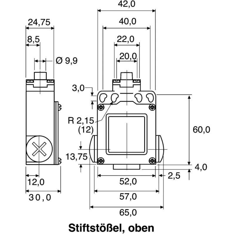 Honeywell Technologies GLE Series Plunger Limit Switch Die Cast Zinc Epoxy Coated Housing IP67 50V 