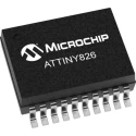 Microchip ATTINY826-XU 12 bit AVR Microcontroller 20 MHz 8kB FLASH 20-Pin SSOP
