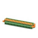 Phoenix Contact Pluggable Terminal Block, 18-Contact, 5.08 mm Pitch, 1 Row, Push-in Connection, 320V, 16A Current 1110624