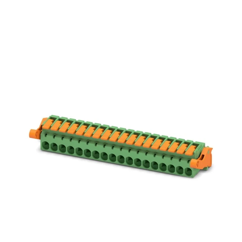 Phoenix Contact Pluggable Terminal Block, 18-Contact, 5.08 mm Pitch, 1 Row, Push-in Connection, 320V, 16A Current 1110624