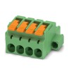 Phoenix Contact Pluggable Terminal Block, 4-Contact, 5.08 mm Pitch, 1 Row, Push-in Connection, 16A, 320V, Polyamide 1110631