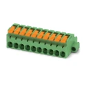 Phoenix Contact Pluggable Terminal Block 9-Contact 5.08 mm Pitch 1 Row 320V 16A Polyamide Housing Female Connector 1110638