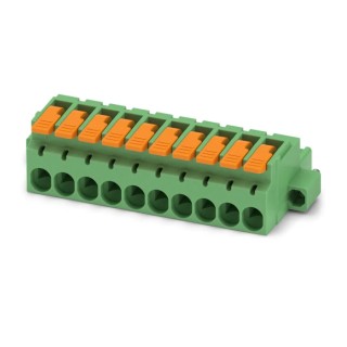Phoenix Contact Pluggable Terminal Block 9-Contact 5.08 mm Pitch 1 Row 320V 16A Polyamide Housing Female Connector 1110638