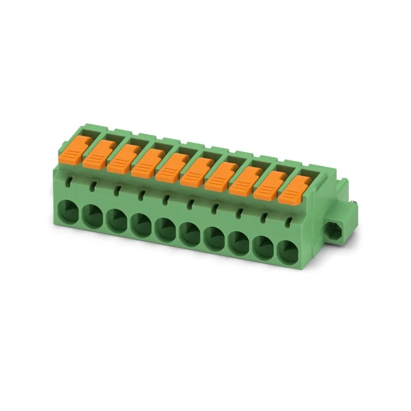Phoenix Contact Pluggable Terminal Block 9-Contact 5.08 mm Pitch 1 Row 320V 16A Polyamide Housing Female Connector 1110638