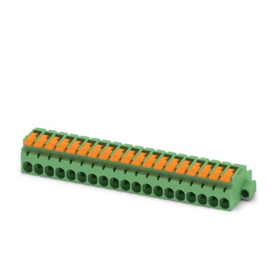 Phoenix Contact Pluggable Terminal Block 19-Contact 5.08 mm Pitch 1 Row 16A 320V Polyamide Housing 1110648