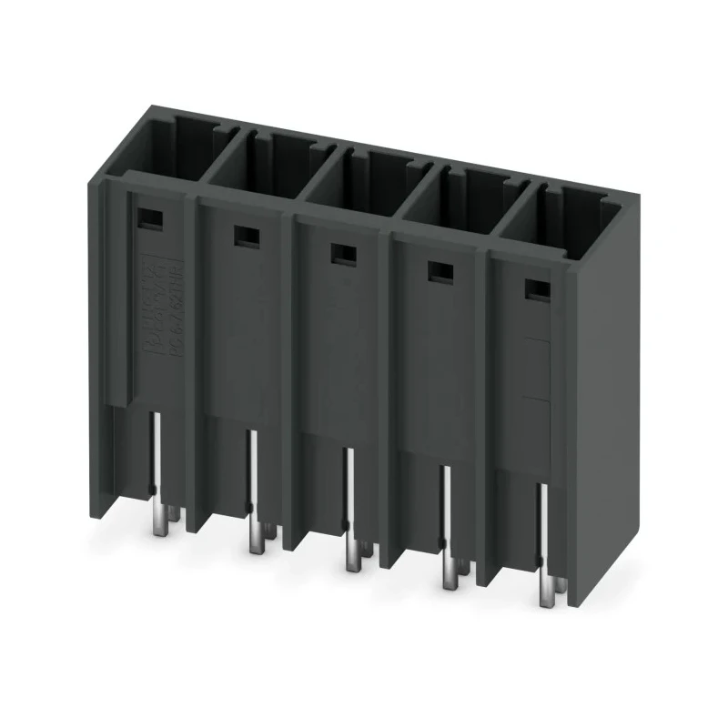 Phoenix Contact PCV 6/-G-THR Series Pluggable Terminal Block, 5-Contact, 7.62 mm Pitch, 1 Row, 630V, 41A, Liquid 1192629