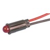 Dialight Red Panel Mount Indicator, 1.9V DC, 20mA, Lead Wire Termination, Prominent Bezel 559-6101-007F