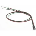 Dialight LED Red Green Panel Mount Indicator 559 Series 6.4 mm Lead Wire Termination 2.2V dc 559-3501-007F