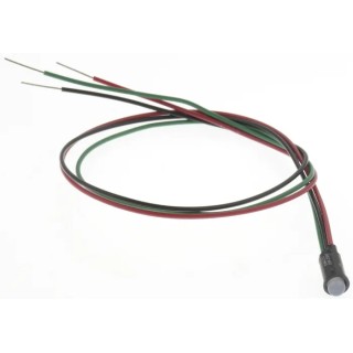 Dialight LED Red Green Panel Mount Indicator 559 Series 6.4 mm Lead Wire Termination 2.2V dc 559-3501-007F