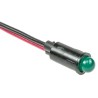 Dialight Green Panel Mount Indicator 5V dc 10mA Lead Wire Termination Prominent Bezel 559-0202-007F