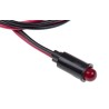 Dialight Red Panel Mount LED Indicator 559 Series, 6.4 mm Mount Hole, Lead Wire Termination, 12V DC 559-0103-007F