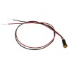 Dialight Yellow Diffused LED Panel Mount Indicator 6.4 mm Mount Hole, Lead Wire Termination, 12V DC, 8mcd, 559-0303-007F
