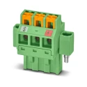 Phoenix Contact Pluggable Terminal Block 3-Contact 5.08 mm Pitch 1 Row 320V 12A Polyamide Housing 1161188