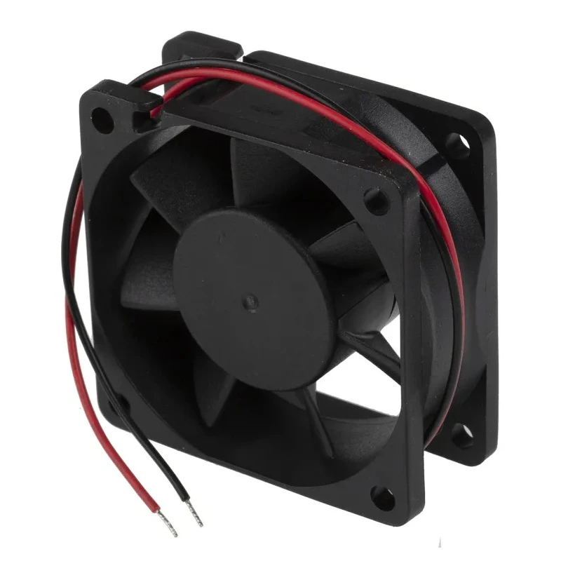 RS PRO Axial Fan 12V DC 22.1 m³/h Airflow 1 W Power 80 mA Max Current 60 mm Square Frame 25 mm Depth 541-4971