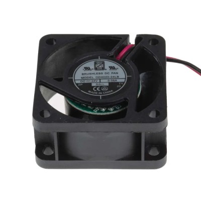 RS PRO Axial Fan, 24V DC, 11.9 m³/h Air Flow, 1.4 W Power, 6200 RPM, Ball Bearing, 40 mm Frame Size 541-5148