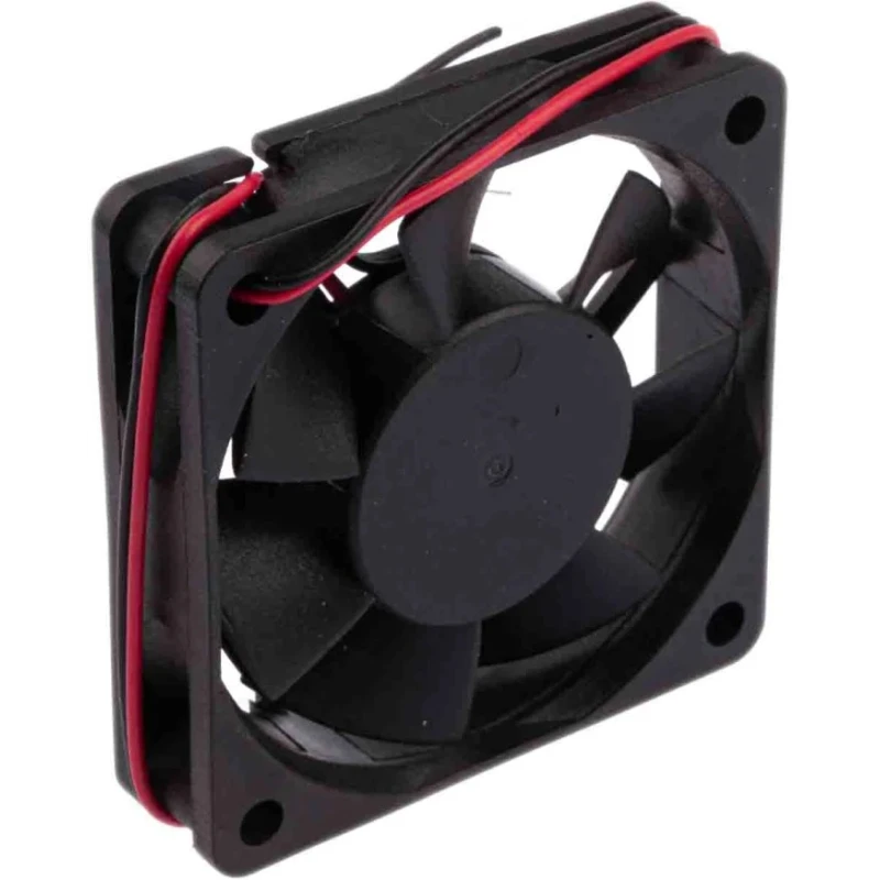 RS PRO Axial Fan 24V DC, 23.8 m³/h Air Flow, 1.7 W Power, 40 mA Max Current, 60 mm Square Frame, Ball Bearing, Model 541-5198