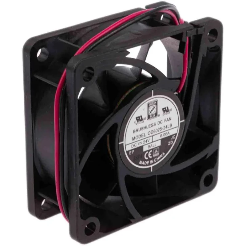 RS PRO Brushless DC Axial Fan 24V DC 1W 22.1 m³/h Airflow 60 mm Square Frame 2500 RPM 541-5211