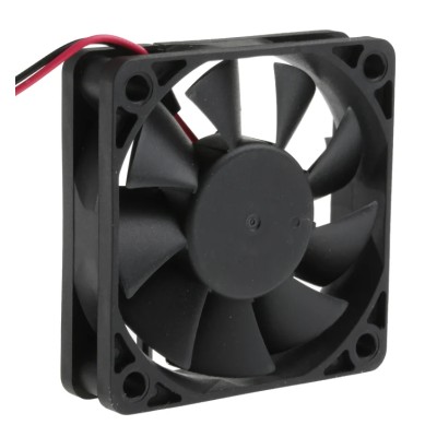 RS PRO Axial Fan 24V DC 27.2 m³/h Air Flow 1.4W Power 60 mm Square Frame Ball Bearing 4500 RPM 541-5205