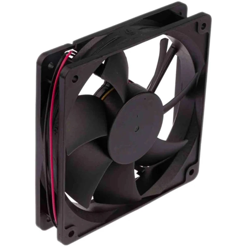 RS PRO Brushless DC Axial Fan 24V DC 5W 151.2 m³/h Airflow 2200 RPM Ball Bearing 120mm Square Frame 541-5362